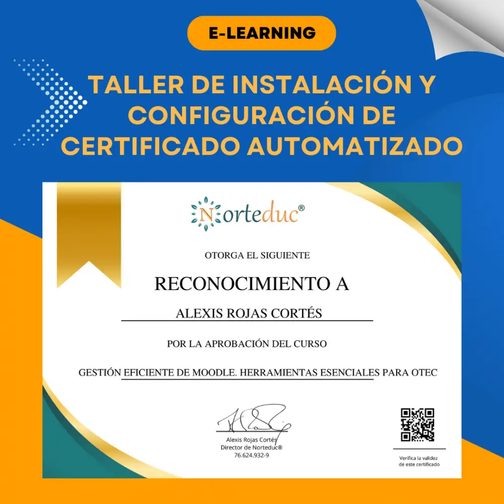 Certificado automatizado Moodle